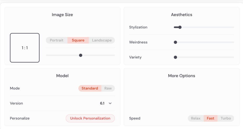 Midjourney Options